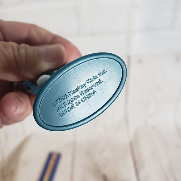 2002 Kaskey Lot of 10 Teal Green & White Mini Football Players Figures Toyes - Picture 8 of 8